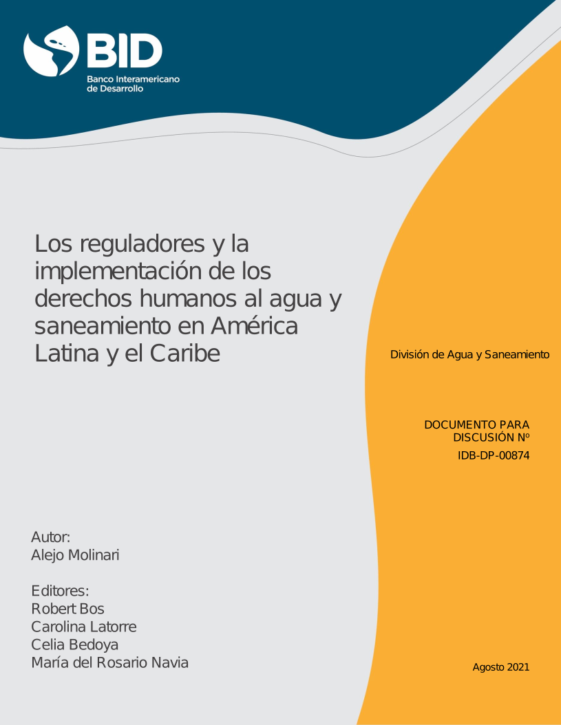 Los reguladores y la implementación de los derechos humanos al agua y al saneamiento en América Latina y el Caribe